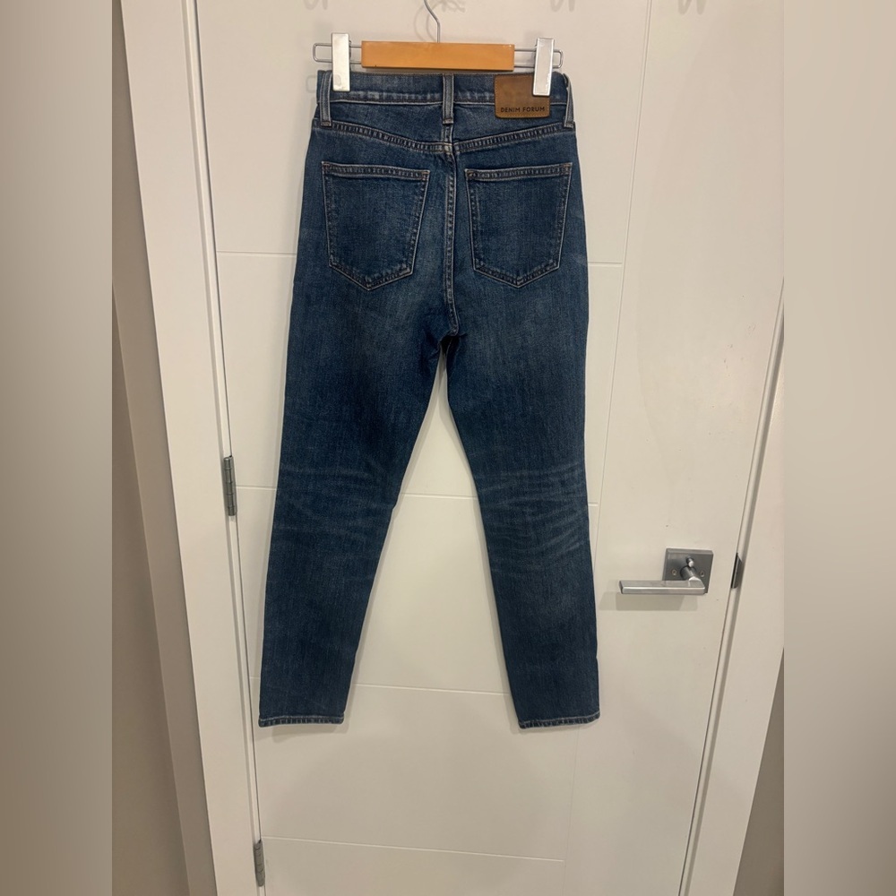Denim Forum The Yoko High Rise Dark Indigo Jeans - Picture 5 of 7
